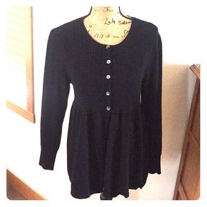 Black Button Down Sweater